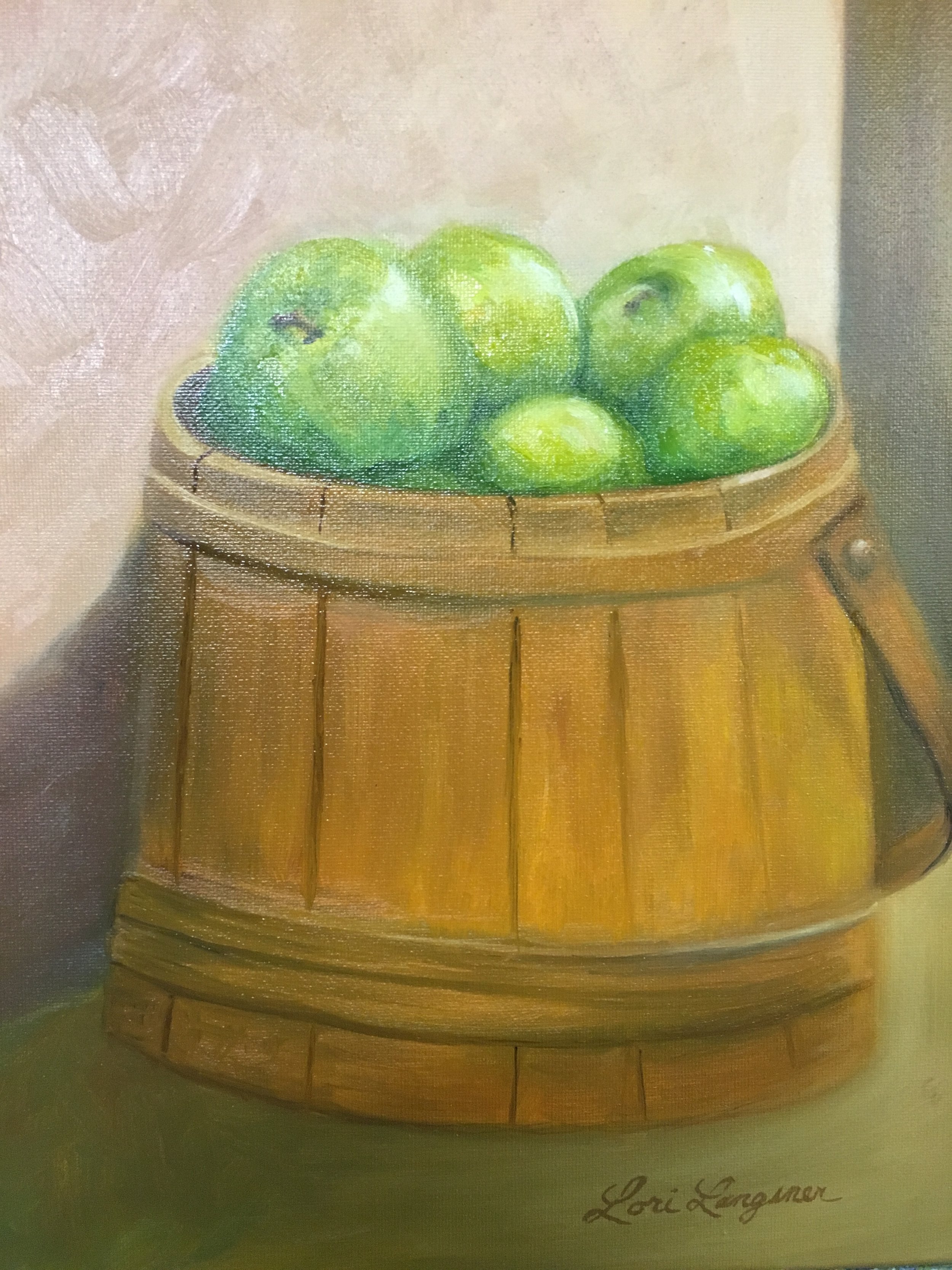 Still Life with Green Apples