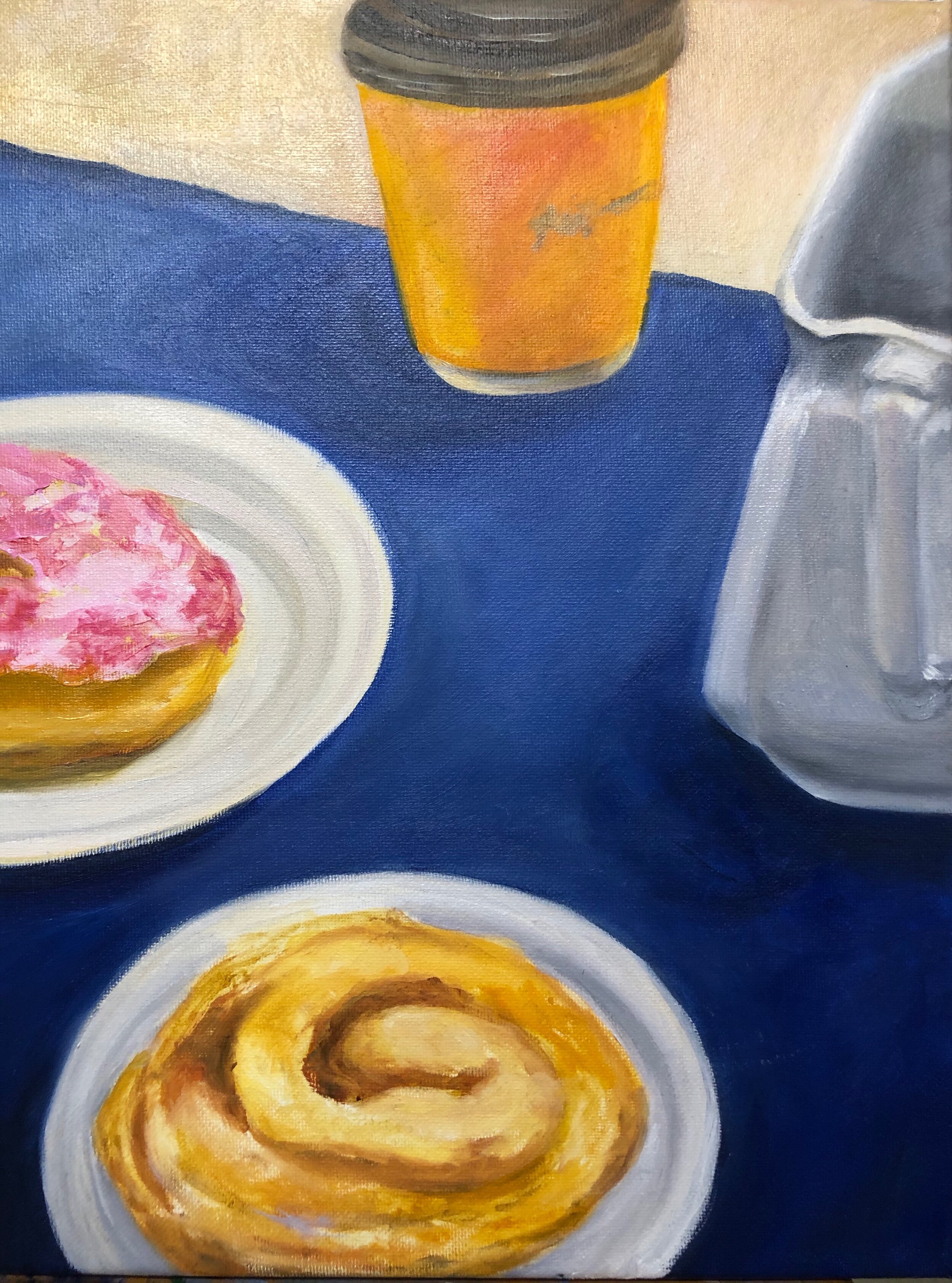 Still Life with Coffee & Donuts (sold)