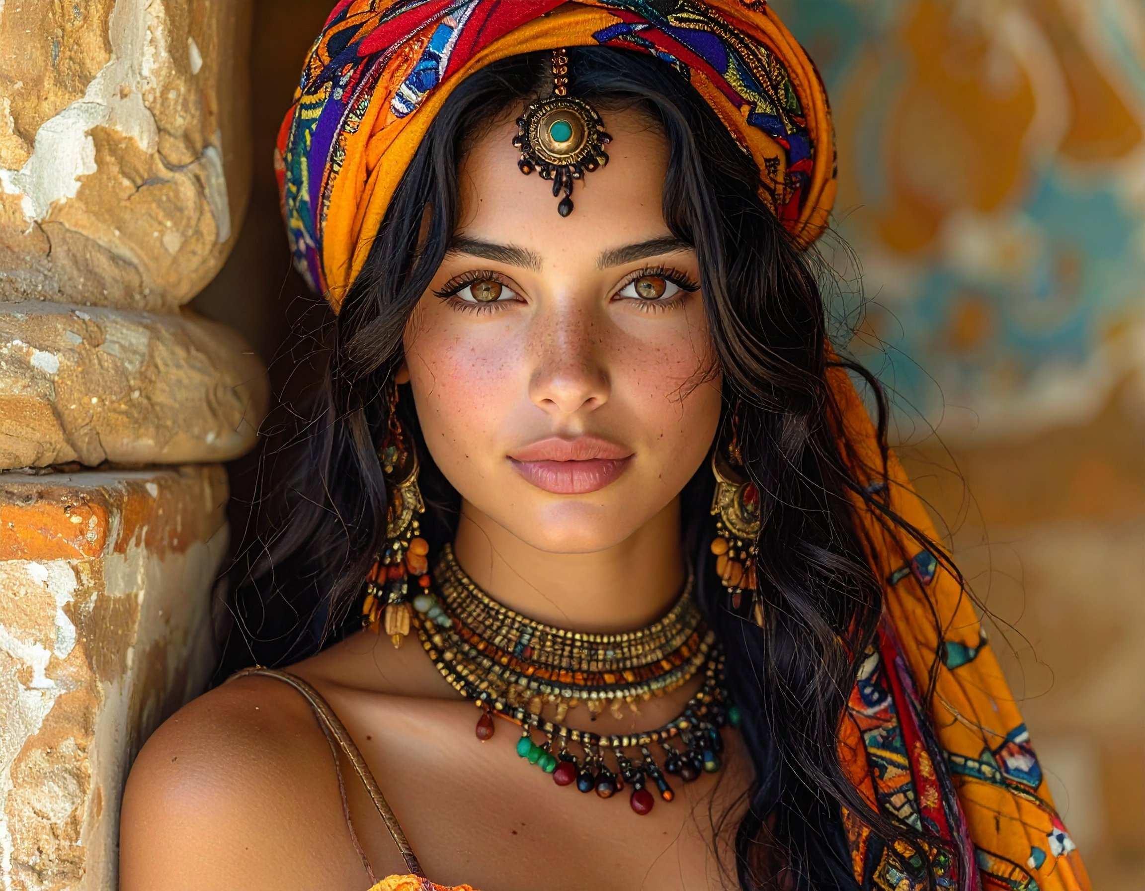 Firefly_Create an image of a half Egyptian half Puerto Rican exotic looking female artist nam 966675.jpg