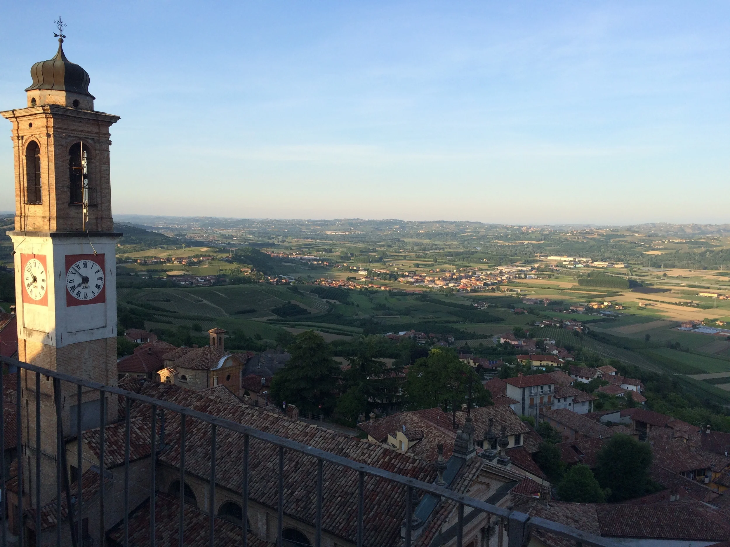 View of the Langhe from Castello di Guarene