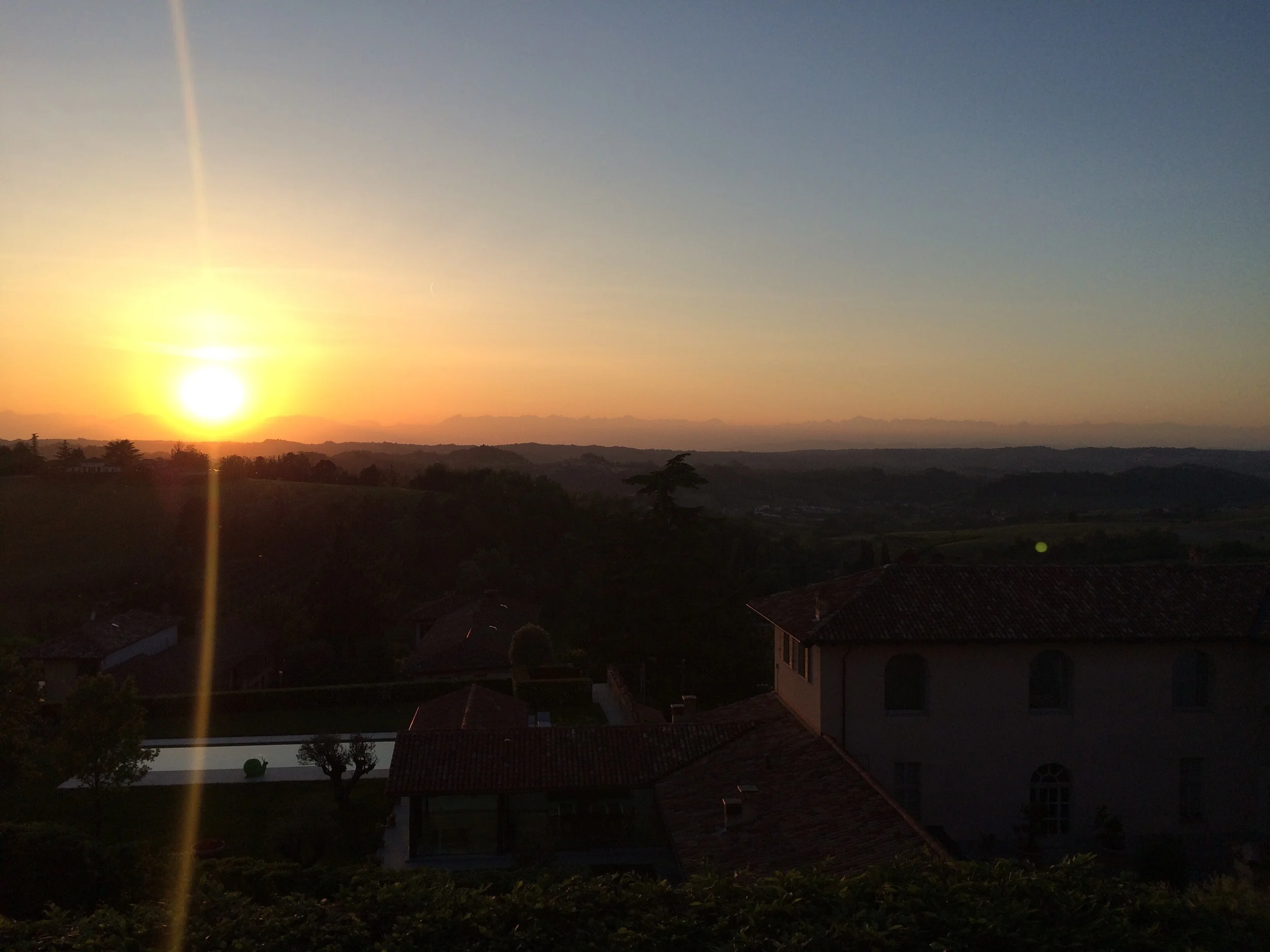 The Matterhorn Mountains in the distance