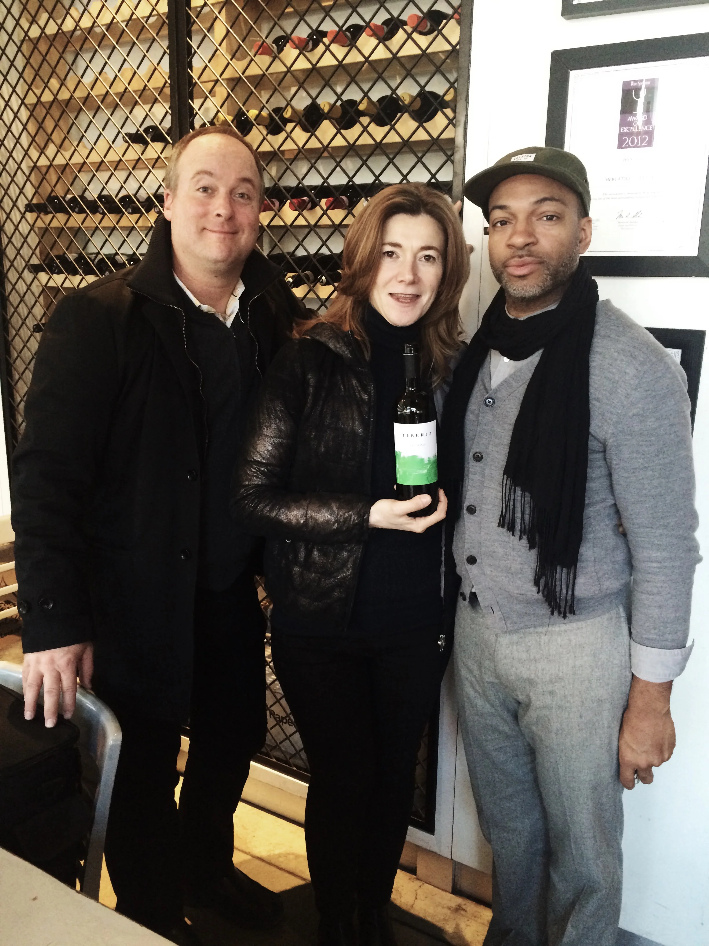 Charles Baker, Cristiana Tiberio, and myself at Mercatto College Street