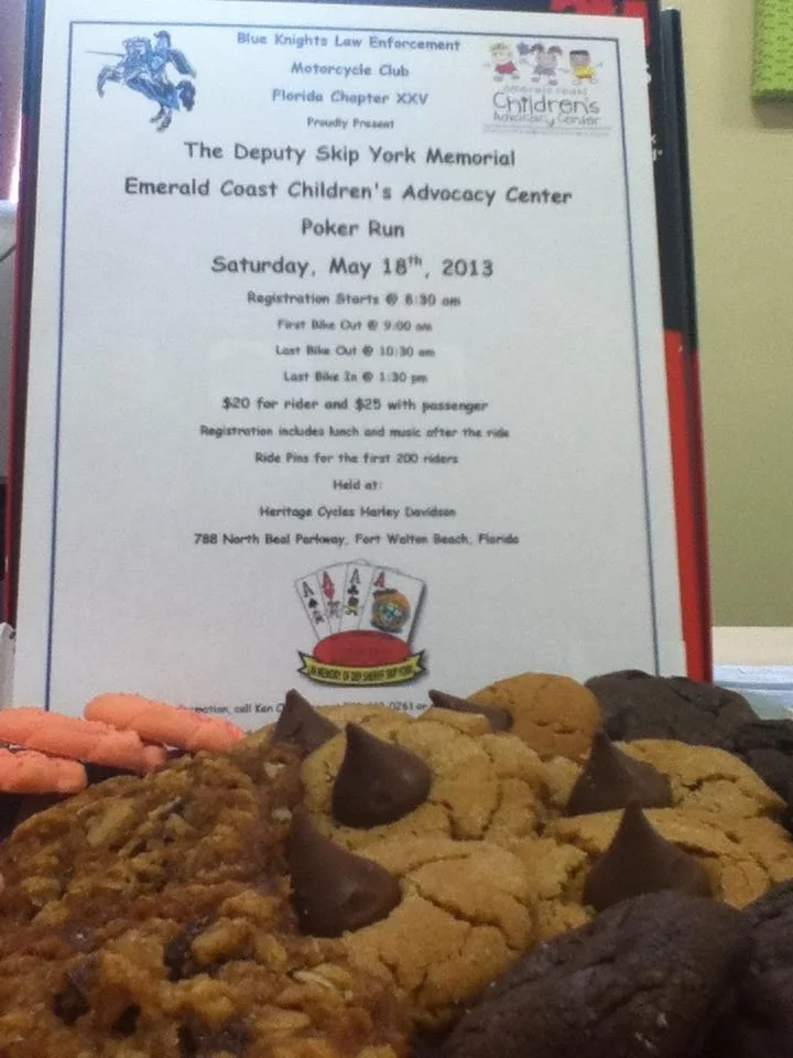 Thank you to the ladies from the DeFuniak Springs Woman's Club for the cookies.