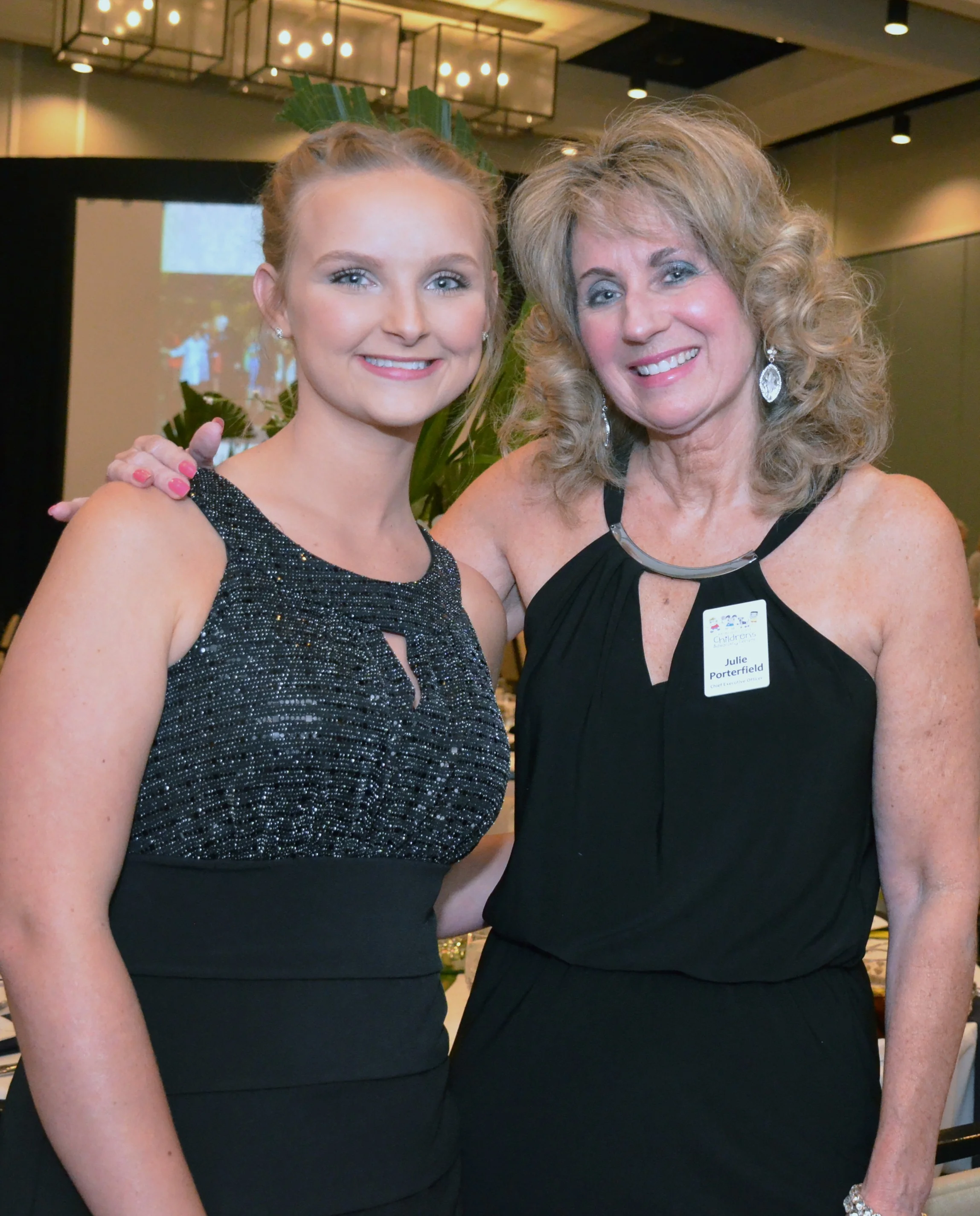 Guest speaker Katelyn Pendleton and ECCAC CEO, Julie Hurst at recent Kieran May Memorial Gala.