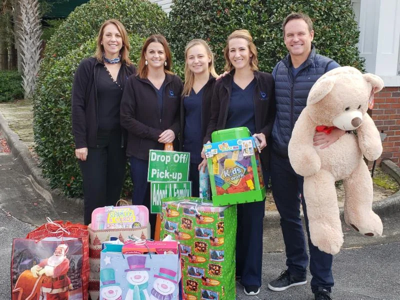 Dr. Brodie Bowman and his team stepped up as Adopt-A-Family volunteers this year, and we are so thankful for all of their help this Christmas!