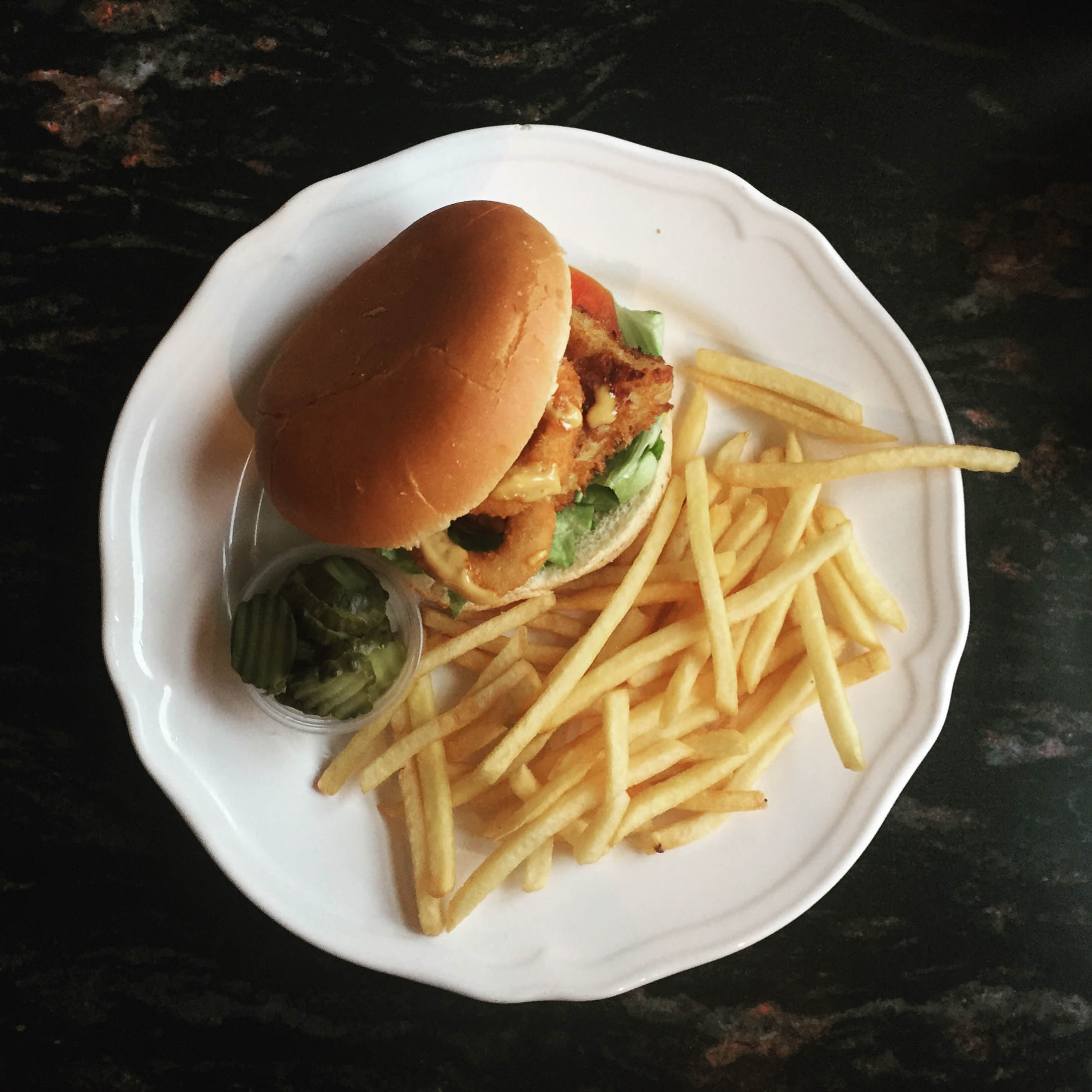 The fish burger at Prikid.