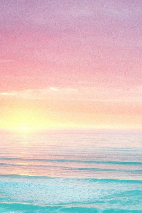 Soft-Pink-Sunset-Aqua-Green-Sea