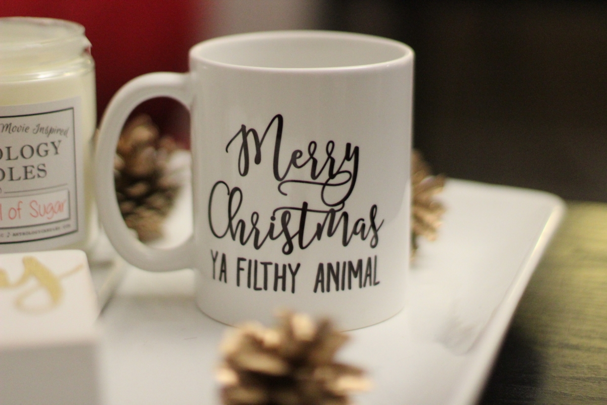 How hilarious is this mug? Any Home Alone fans out there? I watch it every year so this was perfect! "Merry Christmas Ya Filthy Animal" Mug