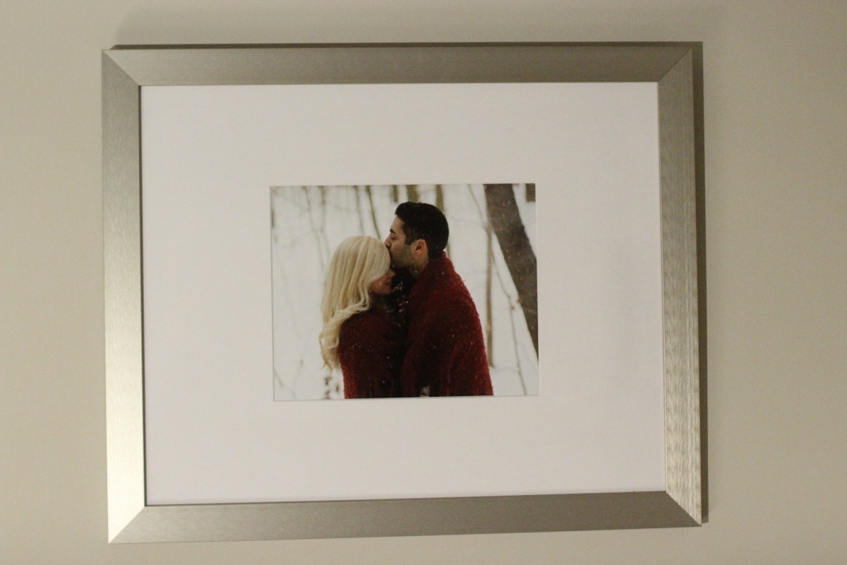 FramaFoto frame - Last winter Cort and I did a snowy shoot and I never got any photos developed! Since most of the pics we have are spring wedding pictures, I really wanted to get one printed that was snowy and winter-y! FramaFoto offers a custom framing service. You just send them a digital version of your photo and they get it printed and mounted into a custom made frame! Viola! Wonderful quality and perfect for Christmas!