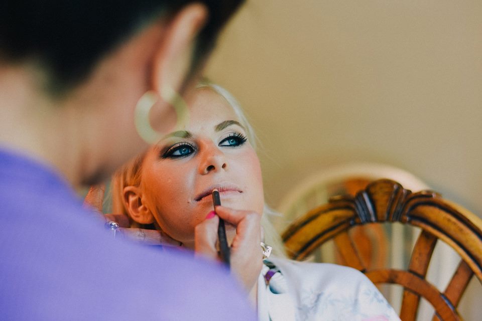 I went for a really natural look for my wedding.. jk