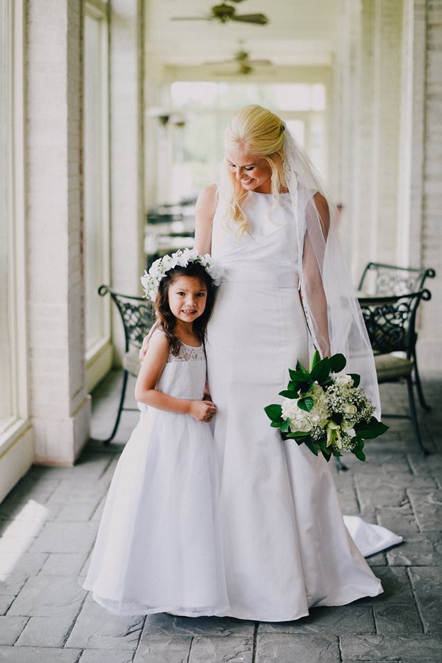 Our adorable flower girl :) This is Cort's oldest sister's daughter