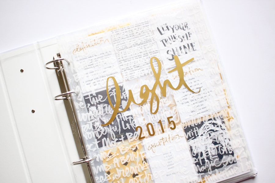 My One Little Word is "light" this year. It's been such a wonderful word. 