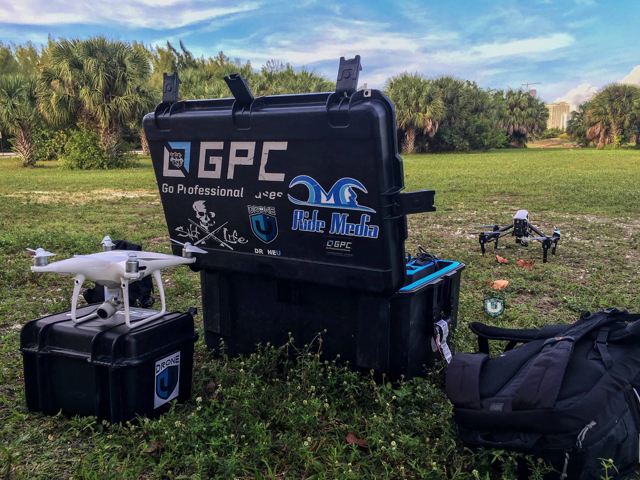 Being a drone pilot , working for DroneU a nd podcasting 24/7 means I'm traveling all the time. If it's going to Miami to train, or if it's going to Puerto Rico for work, it's all the time. Here's the deal, my clients hate luggage fees. If you're working with an experienced marketing director, they know these media rules too. So if you find that they eliminated your luggage fees from the expense report, this may help. (DONT FORGET TO CARRY ON YOUR BATTERIES) In this article, you'll learn how to reduce bag fees, how to showcase a media pass and how to print a media pass. BUT REMEMBER, everything and the success of this are dependent on your attitude! I have dealt with luggage handlers who didn't even need a media pass and let me off with the rules. Others wanted 4-5 pieces of proof. This definitive guide will help you print off a media pass that should work, but don't forget it always helps to start with "Maybe you can help me.?" Discount Luggage Rates This is the single best thing that has ever happened to someone Livin' The Drone Life. Often times, some people rent equipment, but with drone rentals being so tumultuous, you may find it easier to just fly with the gear. In my case, it just makes the most sense to bring everything with me. That, and I like working with the gear I’m familiar with. It’s very important to note that each airline has different language for their policy, but they all require a form of identification for your company proving you are indeed what you say you are. This is where having your business set up as a separate entity can be very helpful. Some counter reps may just take your business card and call it good, especially when they see you have a bunch of hard cases in tow. I always hand them my business card and my business credit card, or business debit card. This is simply proof to them that I have a legitimate business, as anyone can print a business card, so be prepared for this. You can try it with just your business card and it might work, maybe wear a T-shirt or hat with your company name or logo on it, and you might get by. I have found that American Airlines and Delta were a little easier and smoother to process the bags than United. Also, make sure you arrive very early to do this. I’ve had the process of checking my gear take up to 45 minutes as some people don’t even know how to apply it in their computer system, so they have to ask for help. I’ve also had it take 10 minutes, so you just never know. So what is a media rate and how do I get it? The media rate is essentially a flat baggage rate for members of the media, photographers, and filmmakers. I'll to outline the details of each airline's media rate, but they all share one thing in common, a $50-$75 flat rate for a bag up to 99 pounds. That’s a lot of gear that you can fly for the price point. Many airlines also give you up to 25 bags at this rate. Normally for the average Joe, a bag weighing over 50 pounds will carry a fee, and over about 70 pounds the fee gets even larger. With a media rate, you don’t have to worry about it as long as your cases are under 100 pounds. So let's look at some media rate policies. United Airlines I can't stand United, They were amazing in the 90's and now they are rock bottom if you ask me. They really need help in the service department and they are the longest when it comes to handling my media bags. They have a lot of gate agents that don’t know the policy as they should. They usually think it is just for members of the media like CNN or NBC. This usually results in me handing over a copy of their policy and having to speak with some supervisor who ultimately tells them photographers count. Like I said, I’ve had it take 45 minutes and I’ve had it take 10 minutes. United's Policy is here. Which States: Representatives from network television, broadcasting, and commercial filmmaking companies will be charged a flat service charge to check camera, film, and lighting and sound equipment. The items must be checked by the media representative and the charges are per item at the prices listed in the chart below. The discounted service charge applies for worldwide travel on flights marketed and operated by United and is subject to seasonal and permanent baggage embargoes. For flights connecting to other airlines, baggage charges are subject to the connecting airline’s baggage policies. What you need: To obtain media checked bag service charge rates, media representatives should provide United airport check-in counter representatives with media credentials; company personnel identification for an entertainment, media or production company; or clearly identified media equipment cases labeled with company identification. If the media representative is unable to provide such verification, customers will be charged standard checked baggage service charges. Spouses and/or other companions, whether traveling in the same or separate reservation as the media personnel, are not eligible for the discount unless they present eligible media credentials. Delta Airlines: 