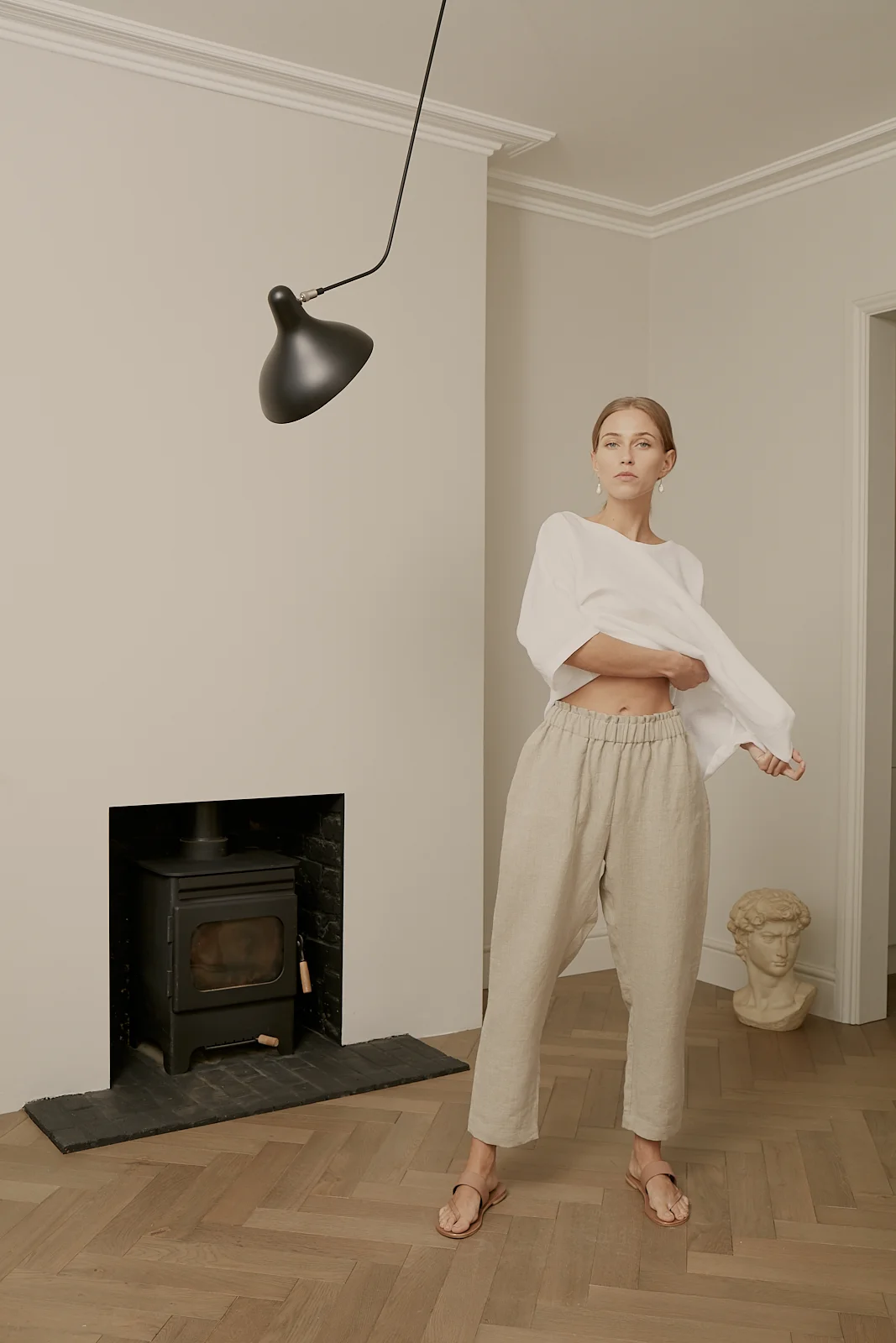 Ren London Jet trousers linen