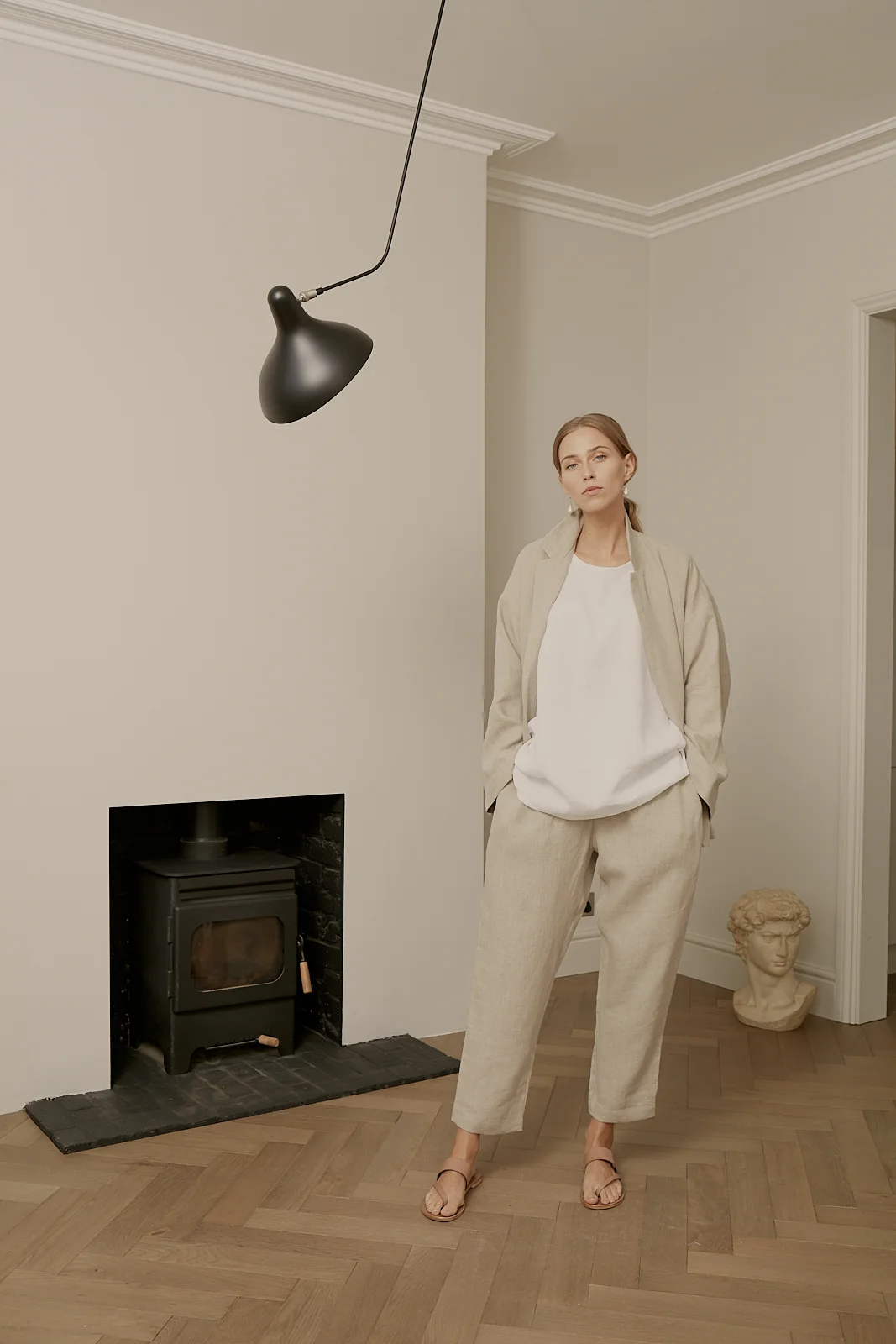 Ren London Jet trousers linen