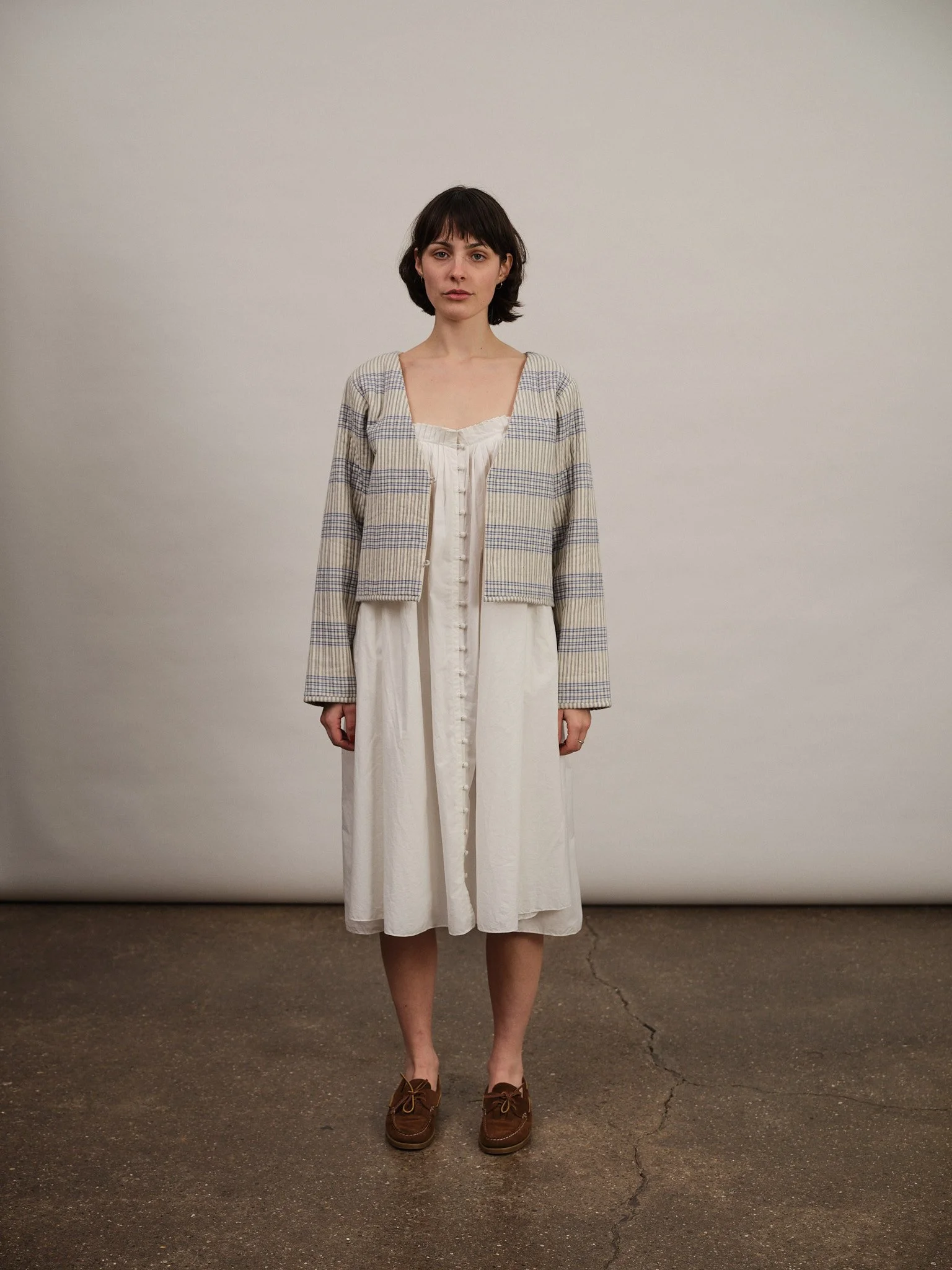 Andi Quilted Cardigan | Handkerchief