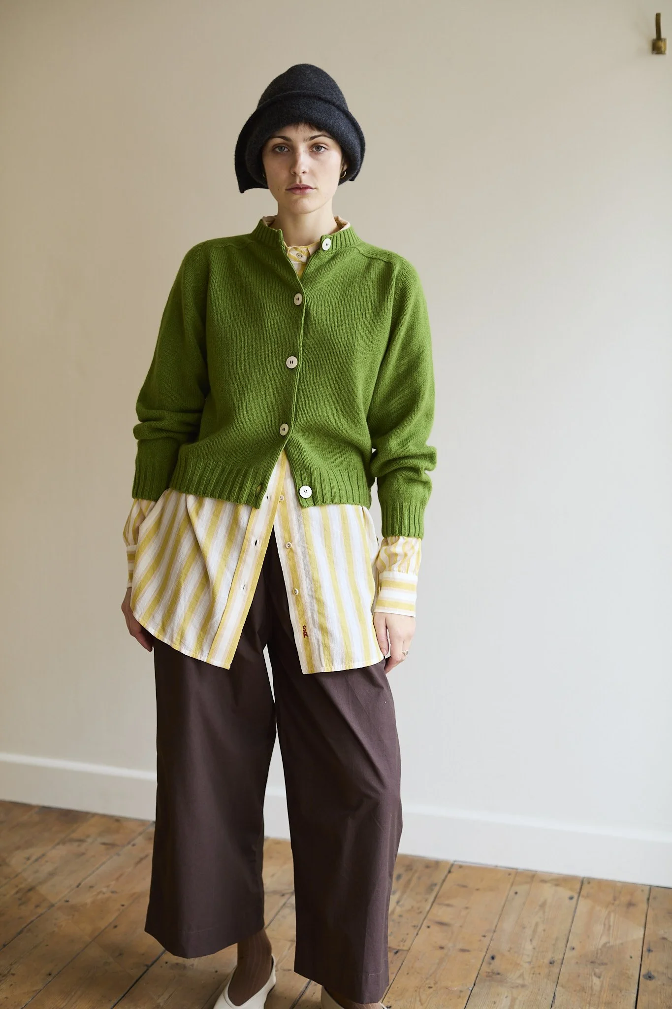 Essential Cardigan | Moss Green
