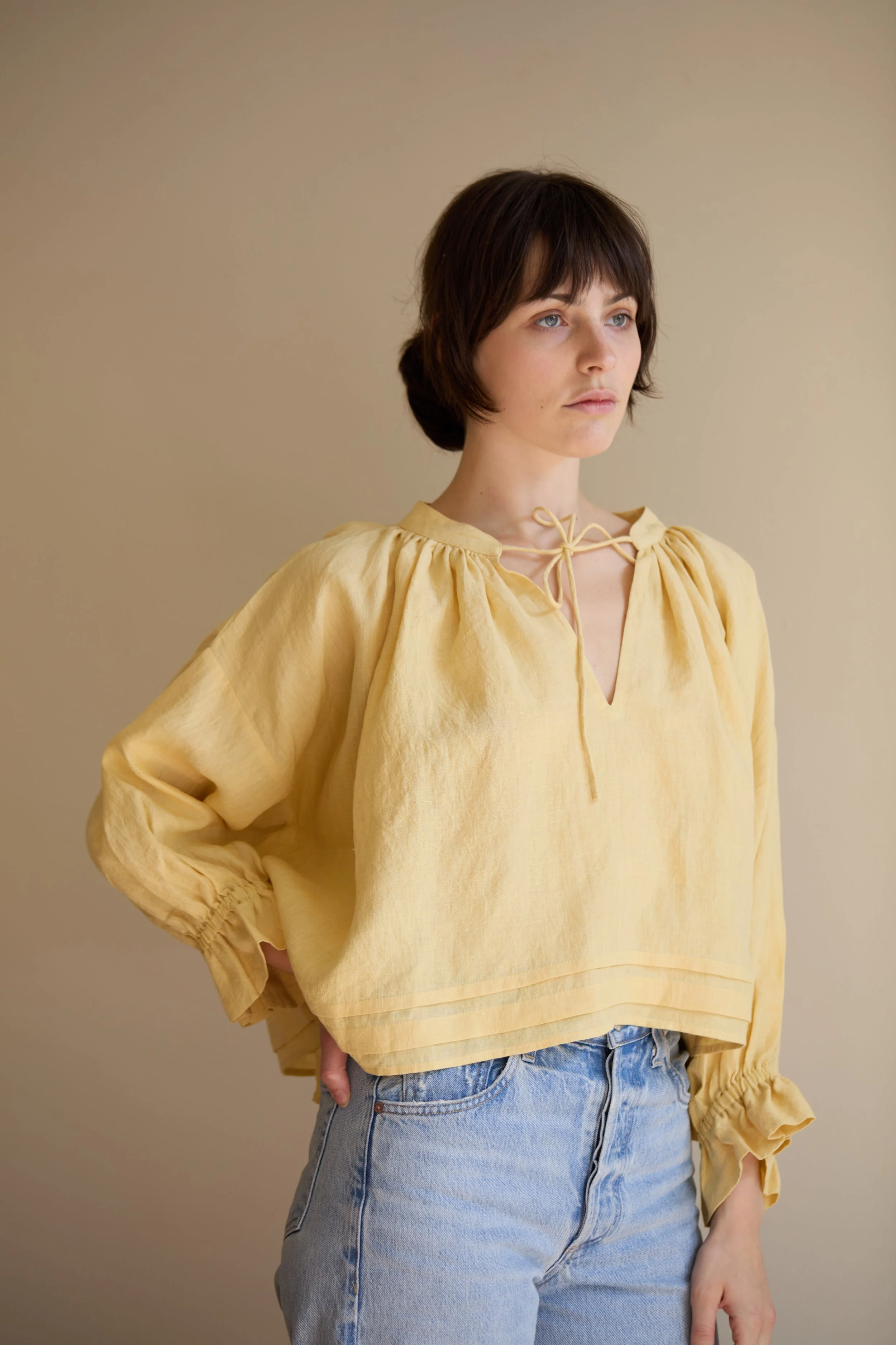 Margaux top | Buttercup Linen