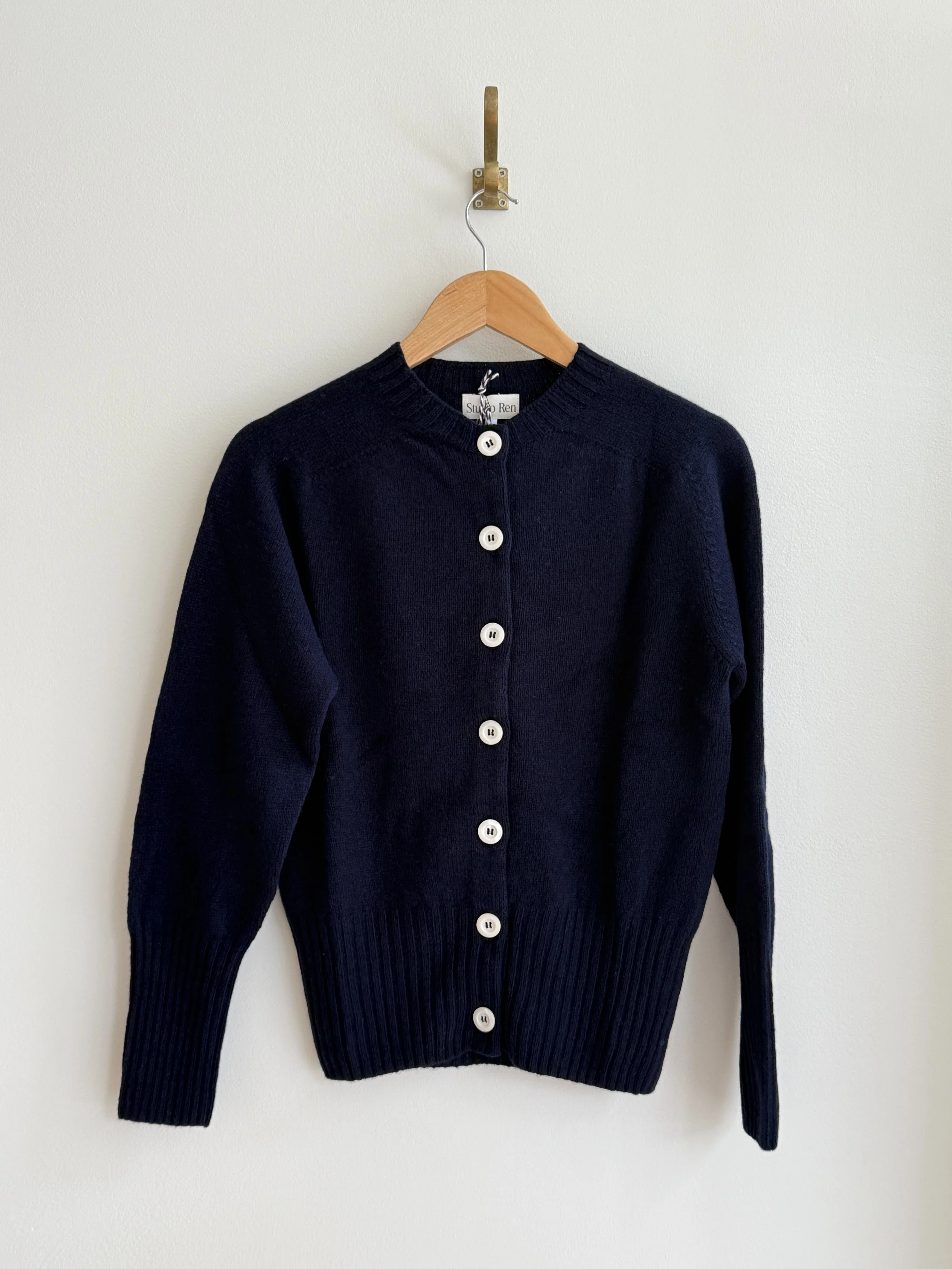 Lambswool Cardigan | Midnight