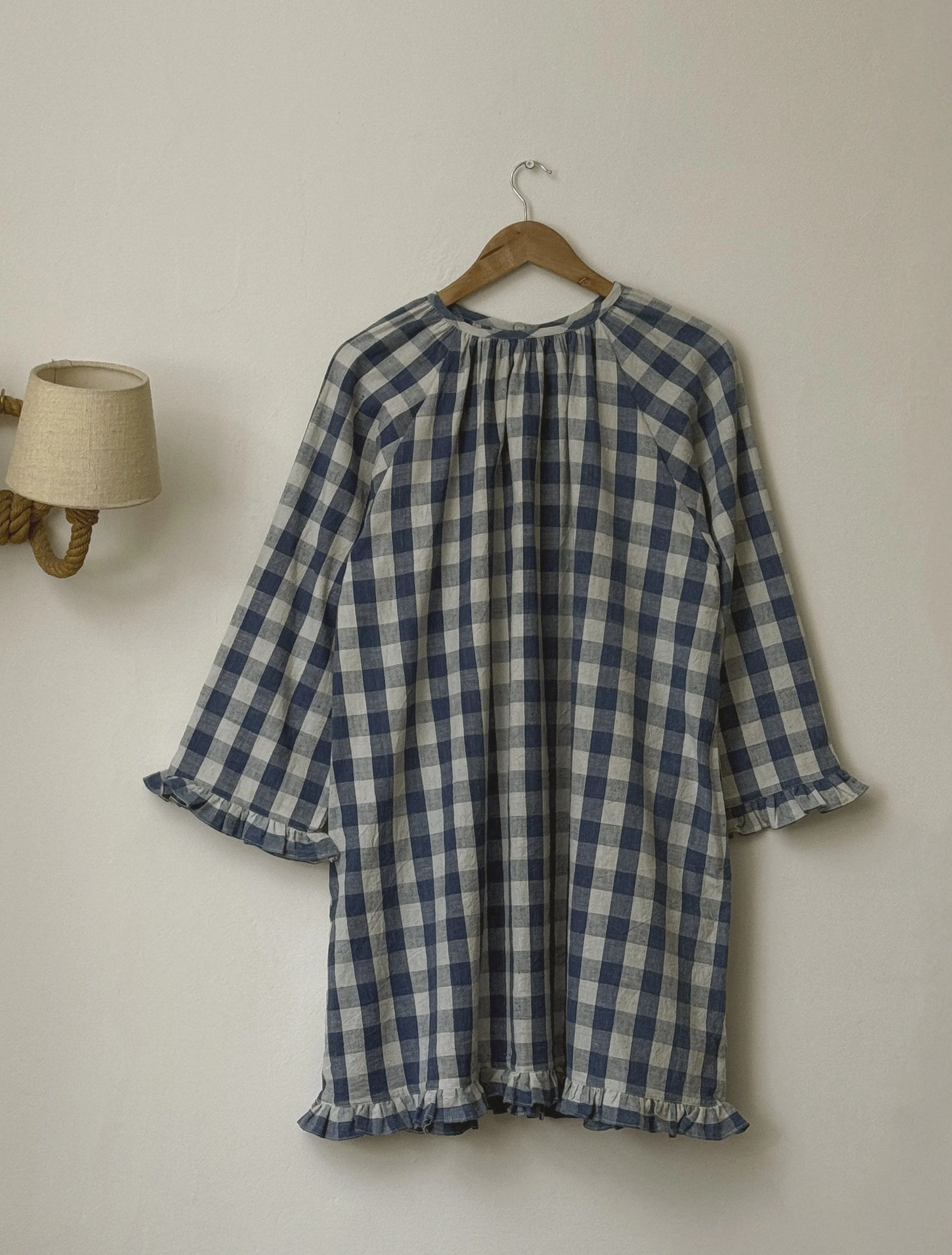 Romie mini dress  | blue gingham