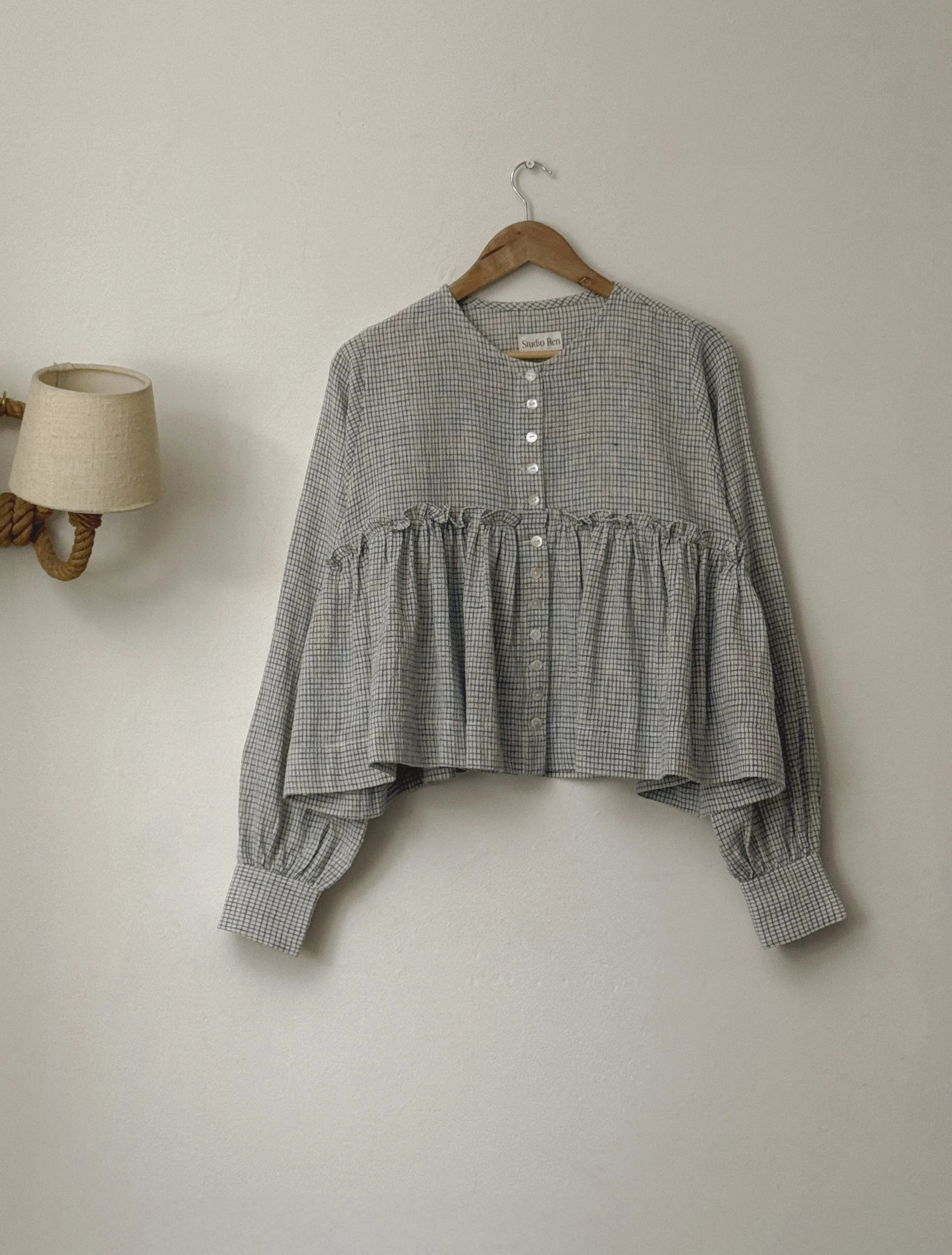 Empire top | micro checks