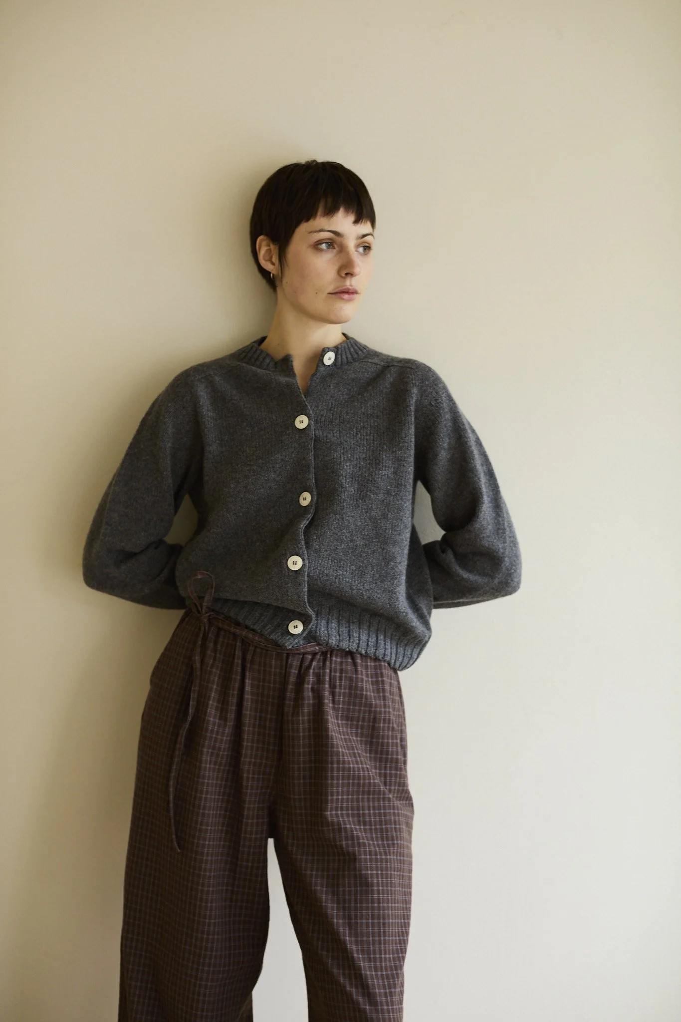 Essential Cardigan | Smoke