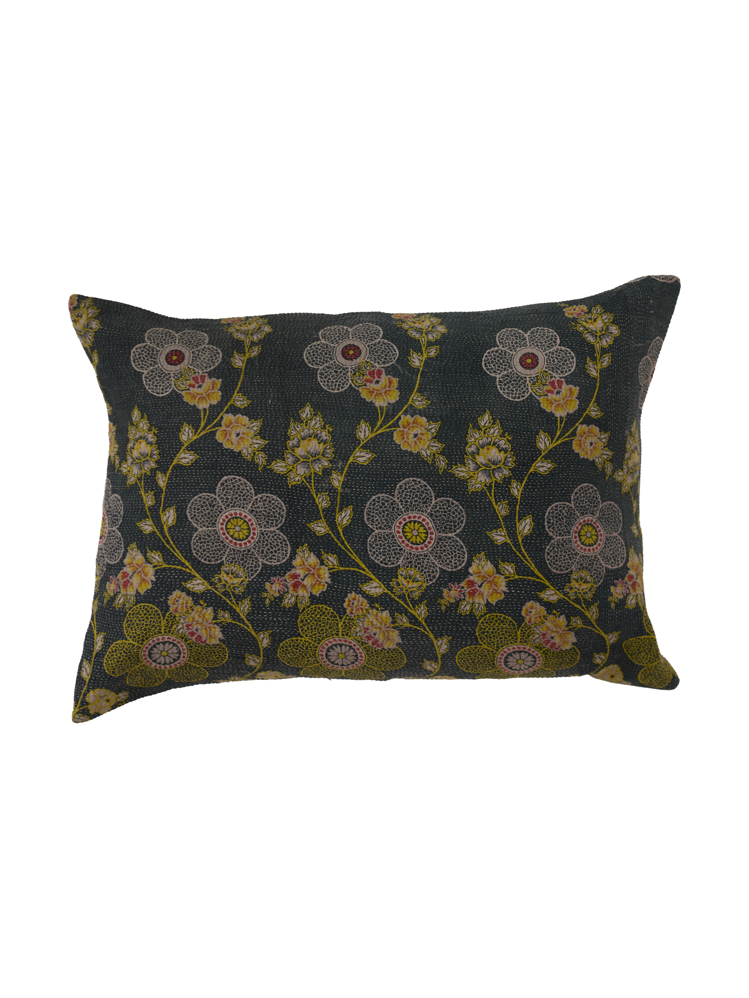 Blue Floral 2 Large Cushion