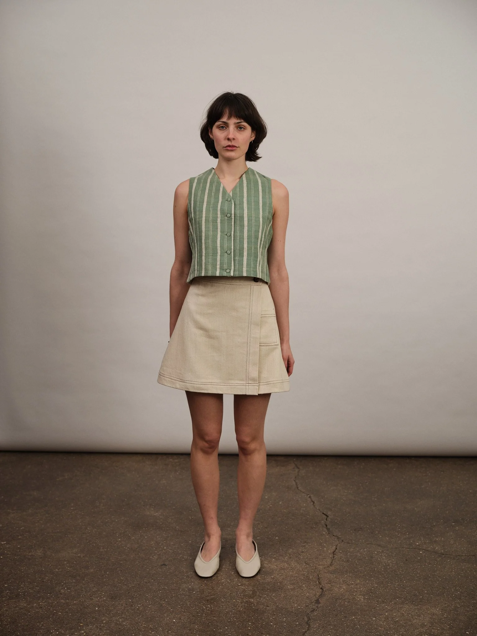 Ellis Top | Green Stripe