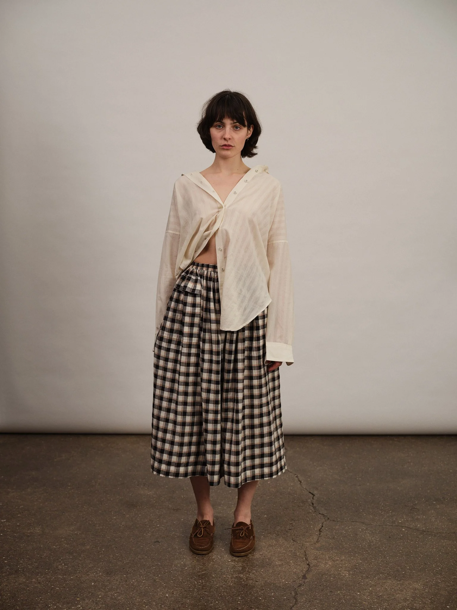 Lyle Skirt | Black Gingham