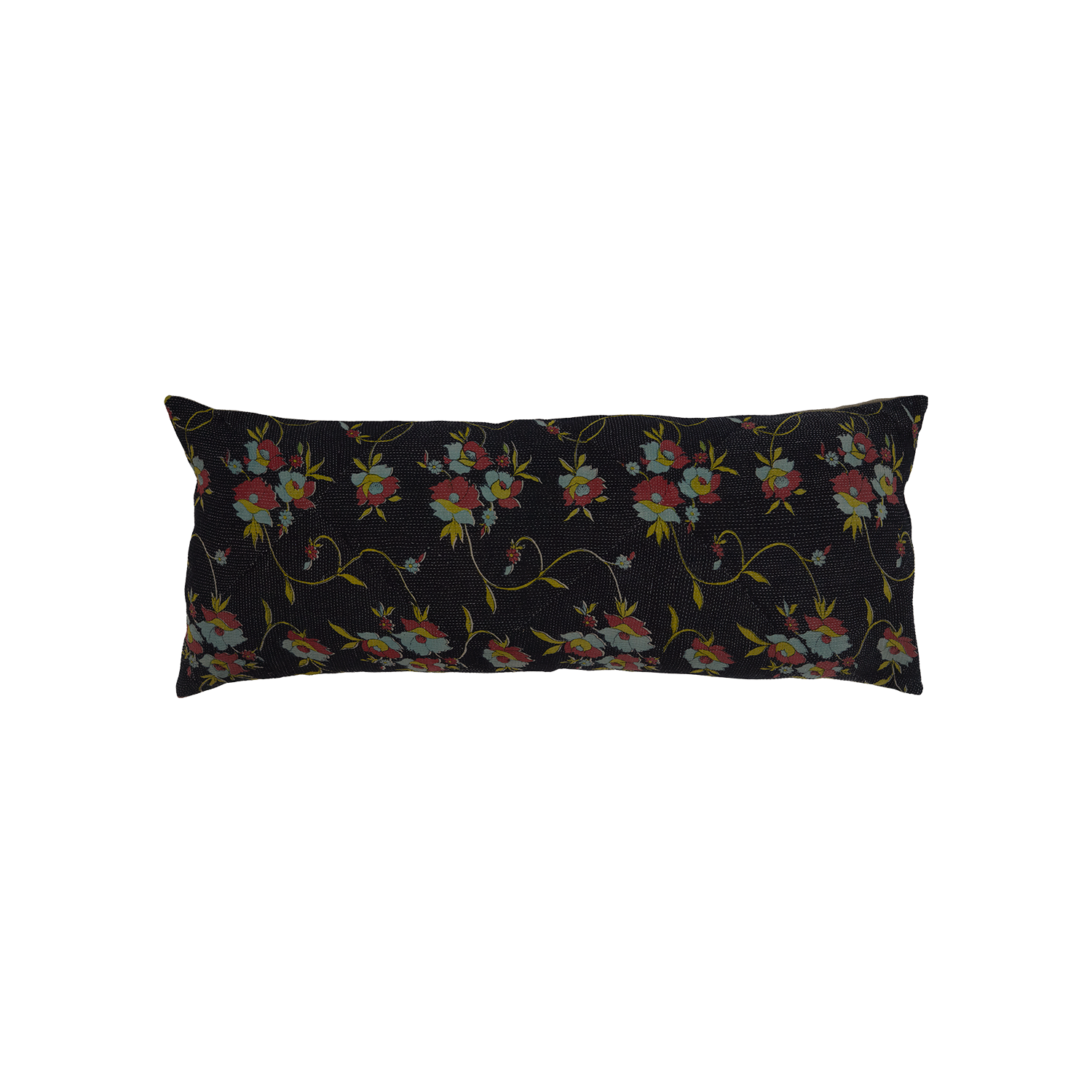 Navy Floral Bolster Cushion