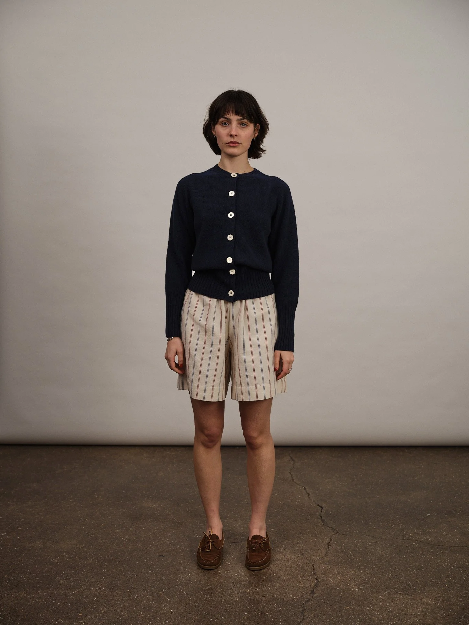 Lambswool Cardigan | Midnight