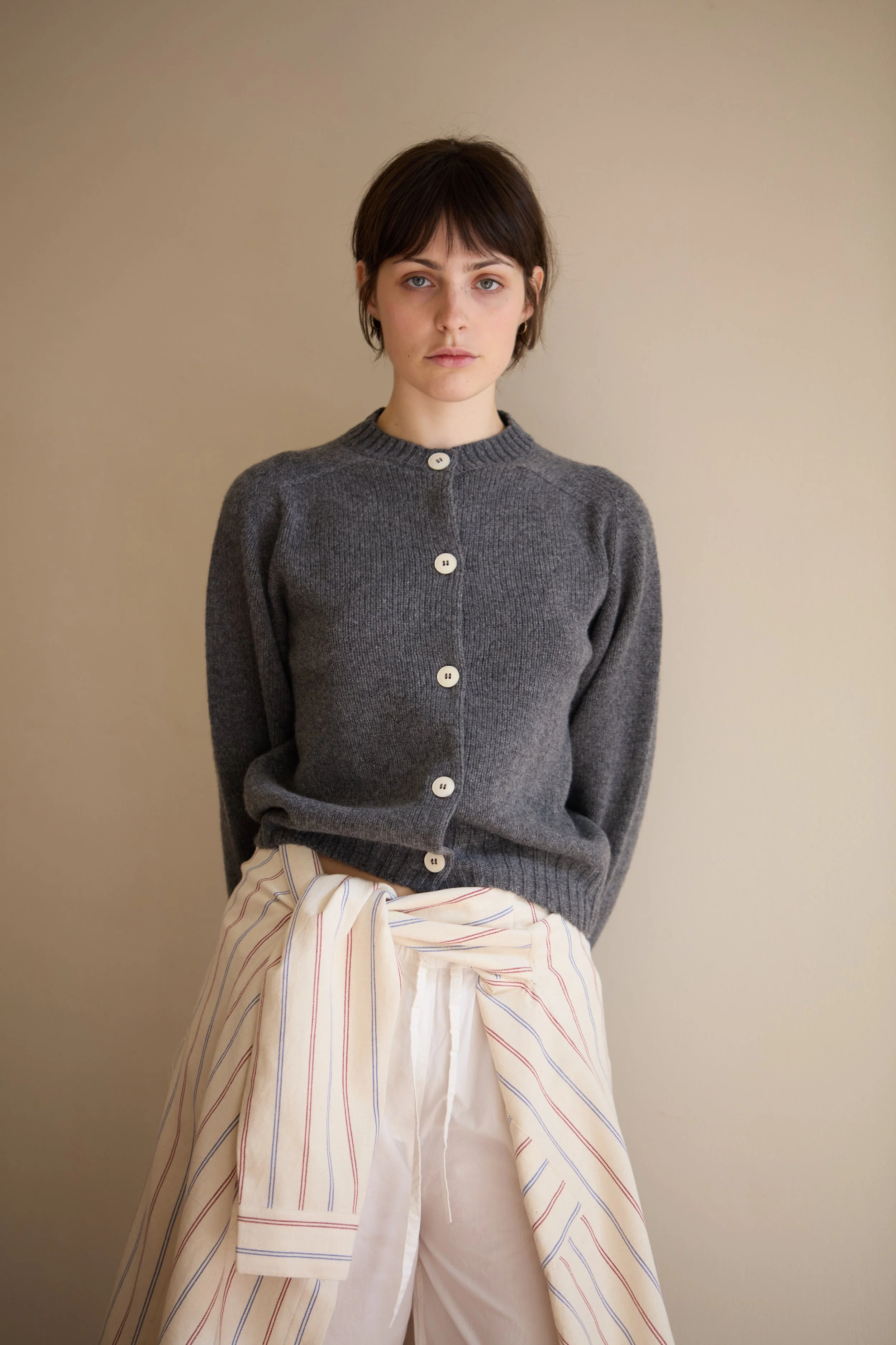 Essential Cardigan | Smoke