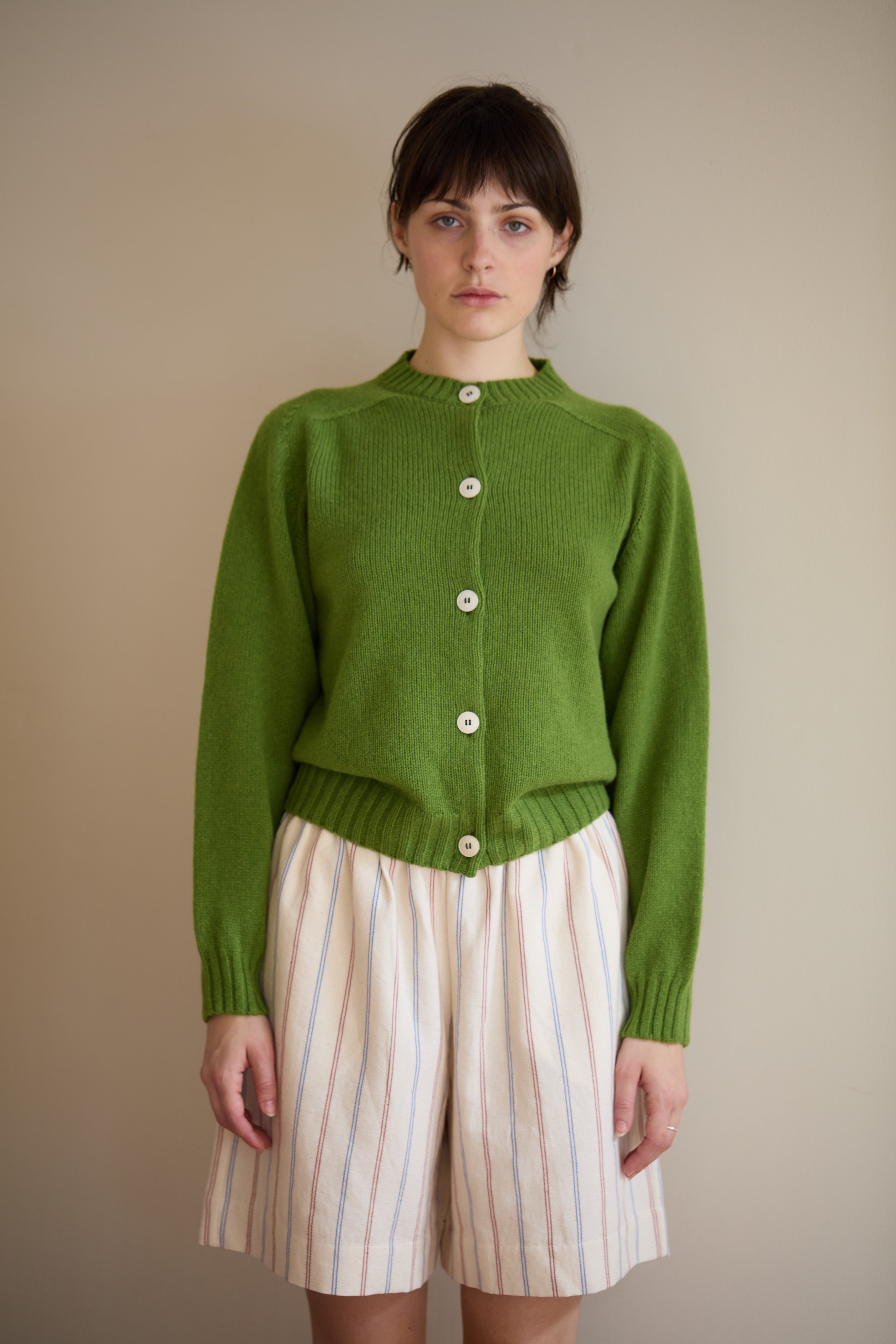 Essential Cardigan | Moss Green
