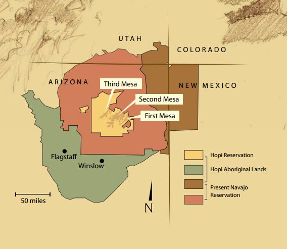Hopi Reservation Arizona Map - Desiri Gwendolin