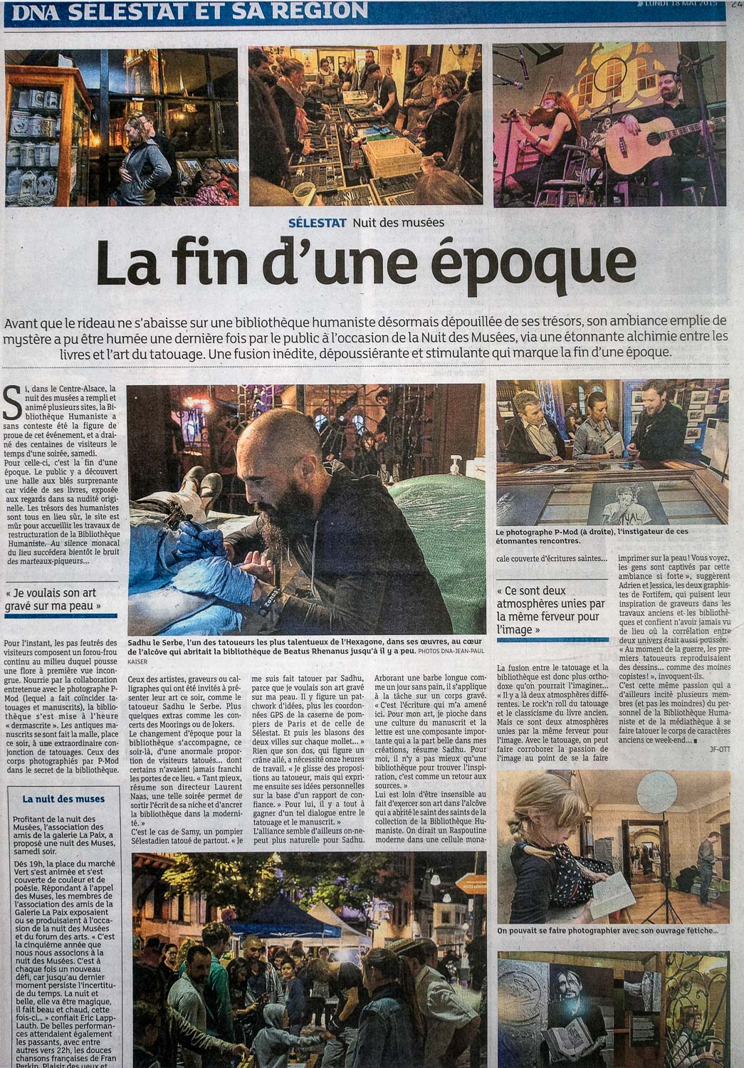 Dernières Nouvelles d'Alsace - report Nuit des Musées - 18 avr