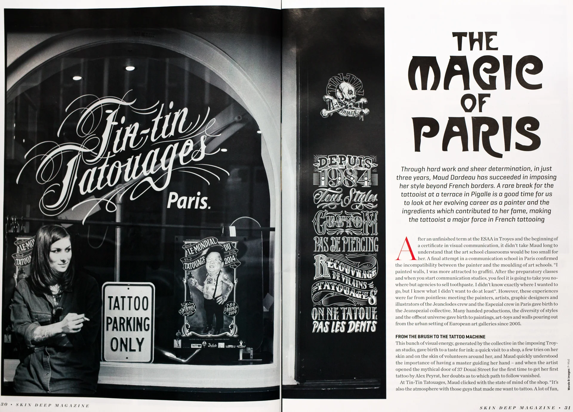 SkinDeep feb 2016 - Maud Dardeau, The magic of Paris