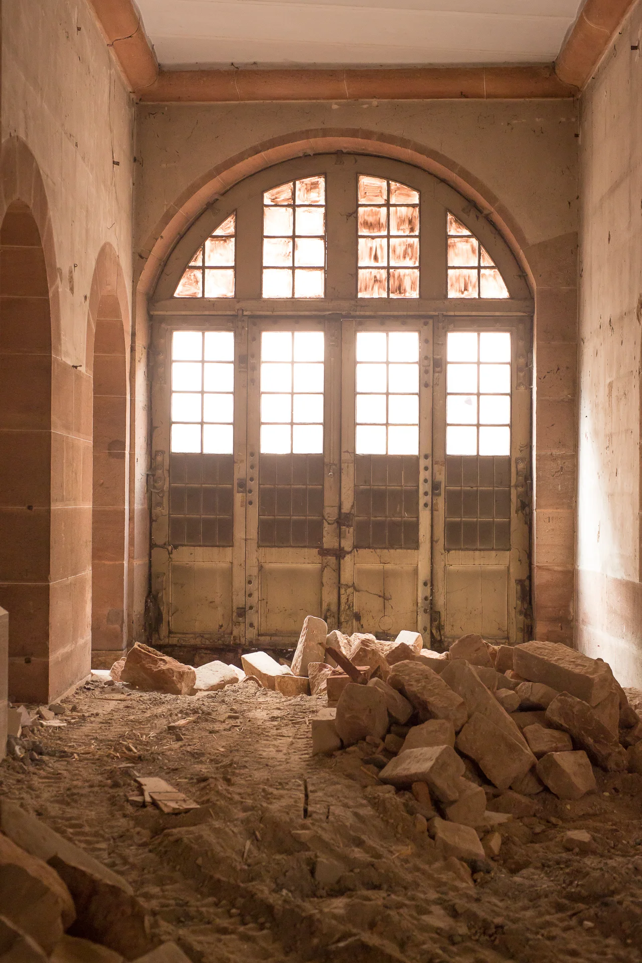 Détails Bibliothèque Humaniste - chantier 6 novembre 2015