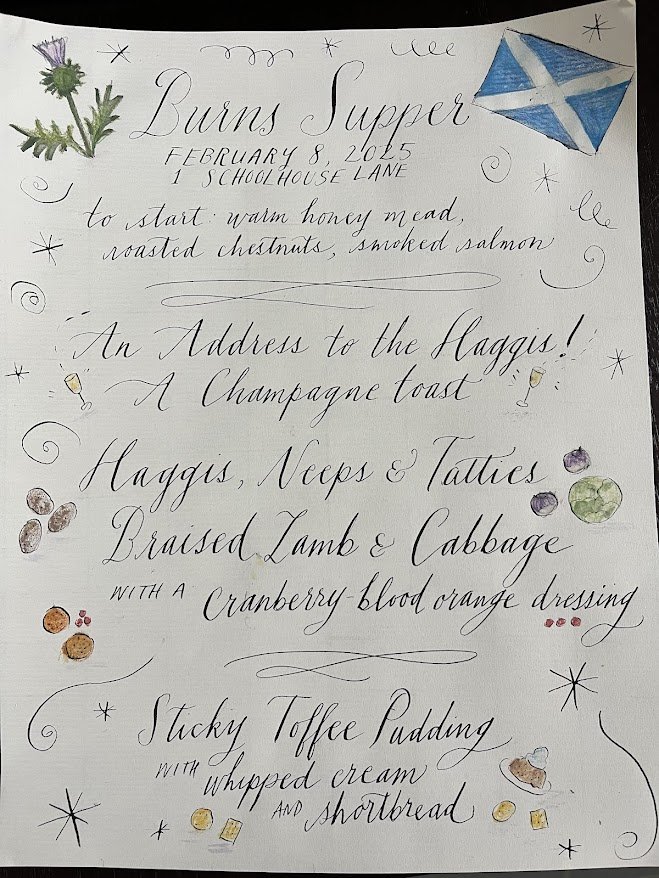 Burns Supper Menu