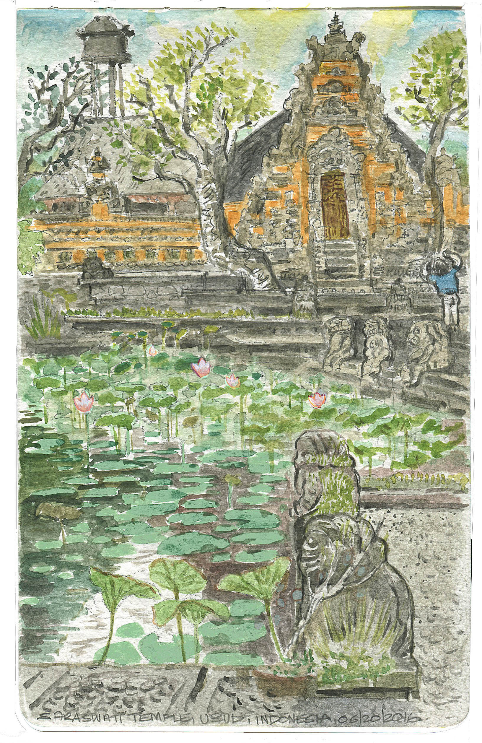 Pura Taman Saraswati.