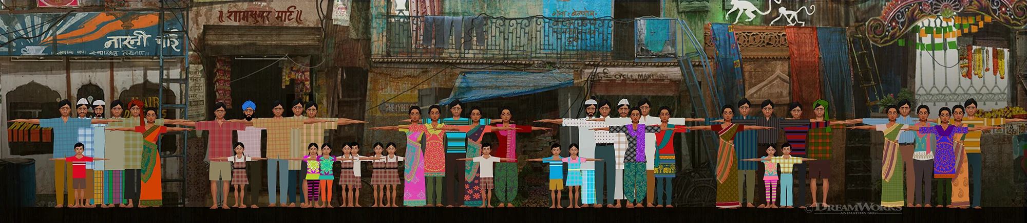 Costumes for the generics in the city of Mumbai.