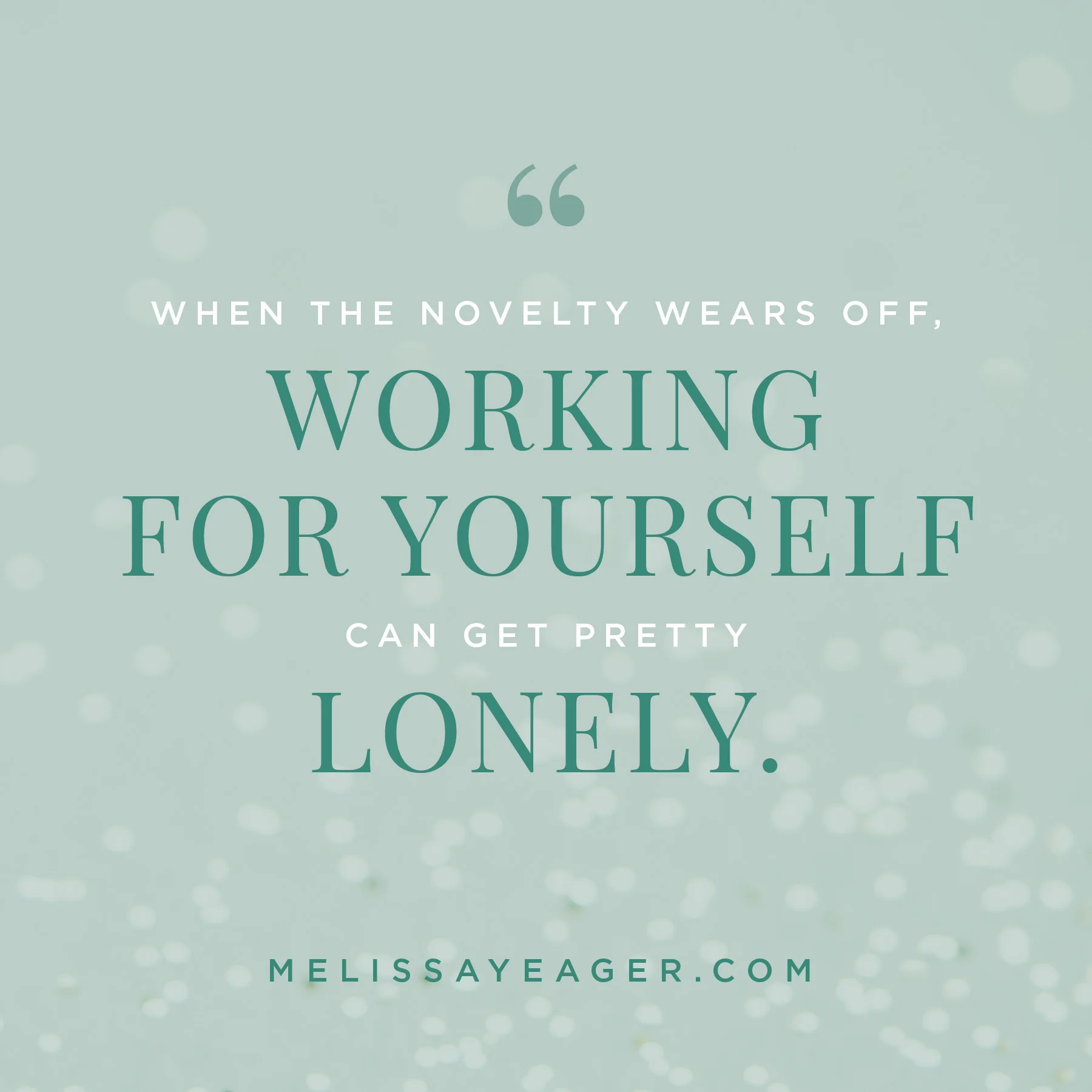 self-employed struggles