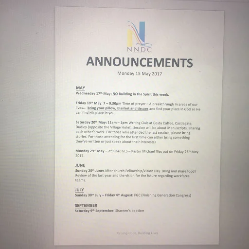 Announcements 15th May