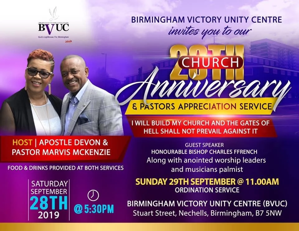BVUC Church Anniversary and Thanksgiving Service