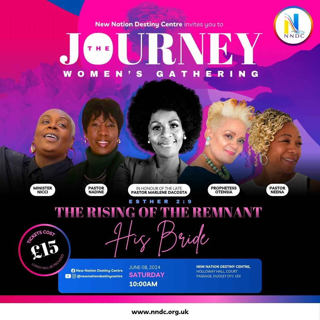 It&rsquo;s back!! The Journey: Women&rsquo;s gathering. This year&rsquo;s theme: The Rising of the Remnant! 

REGISTRATION IS LIVE 🔥 See link in bio

In honour of our dear late Pastor Marlene we continue with the vision that the Lord placed on her h