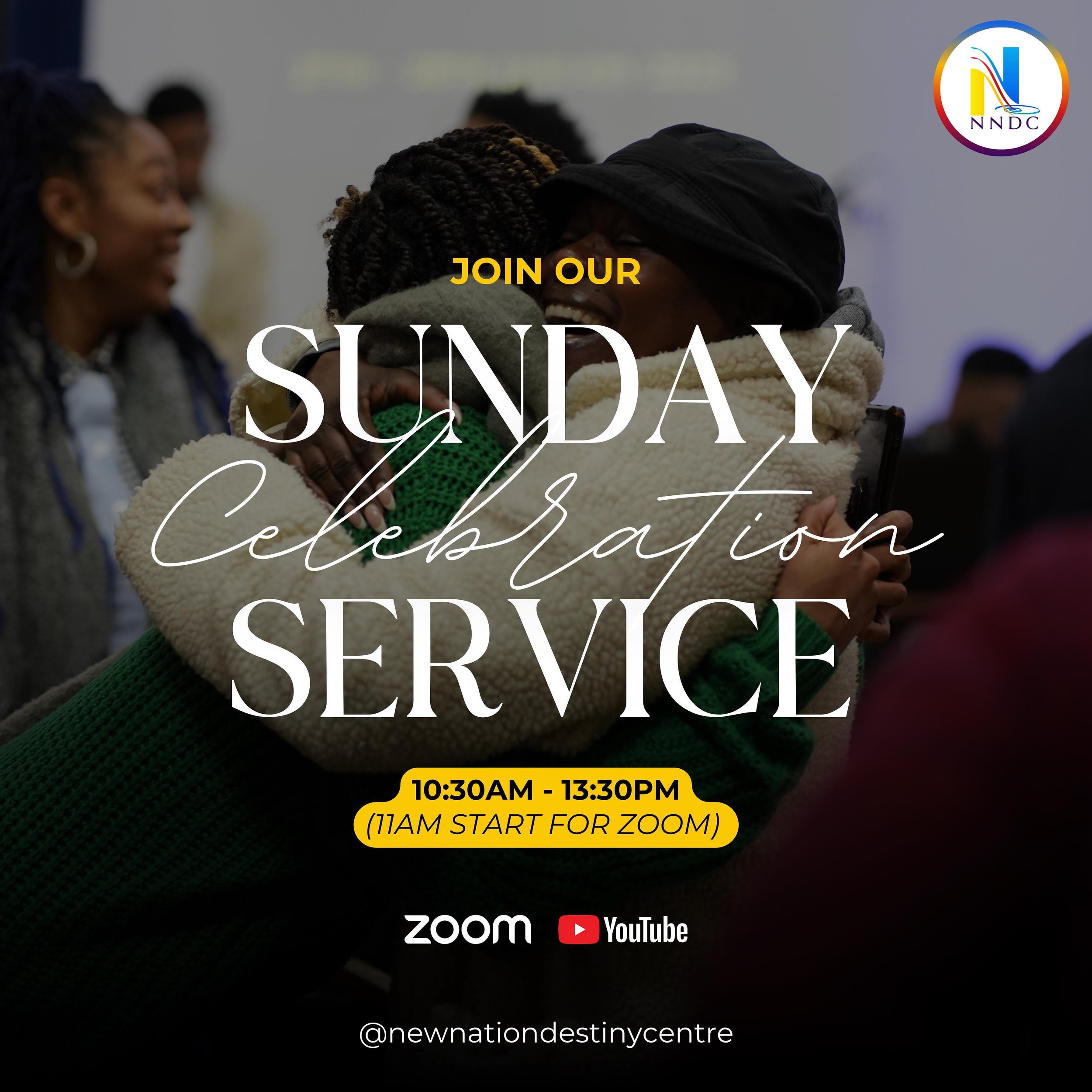 Join Us for our Sunday Service!

This will be a powerful Sunday Celebration Service! Our services are streamed live every Sunday from 11am. 

To watch today&rsquo;s and last week&rsquo;s service visit our YouTube channel @newnationdestinycentre