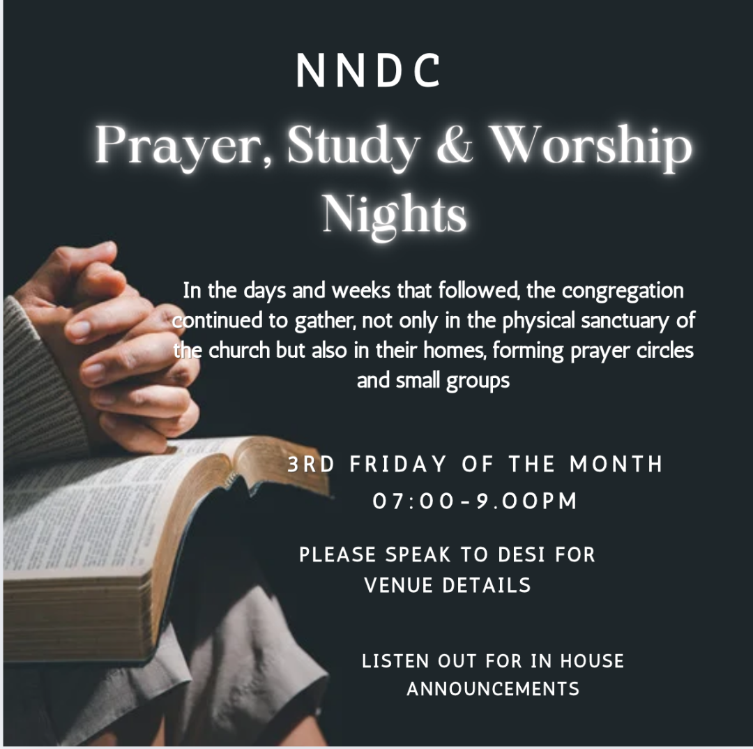HOME PRAYER, STUDY &amp; WORSHIP NIGHTS