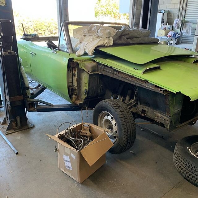 From when we started to finishing the back end of the coronet . Was a total rust bucket and turned it back into a solid car! New quarters, full trunk pan, rear frame rails, rear tail light panel, rear leaf spring supports, gas tank straps. This car i
