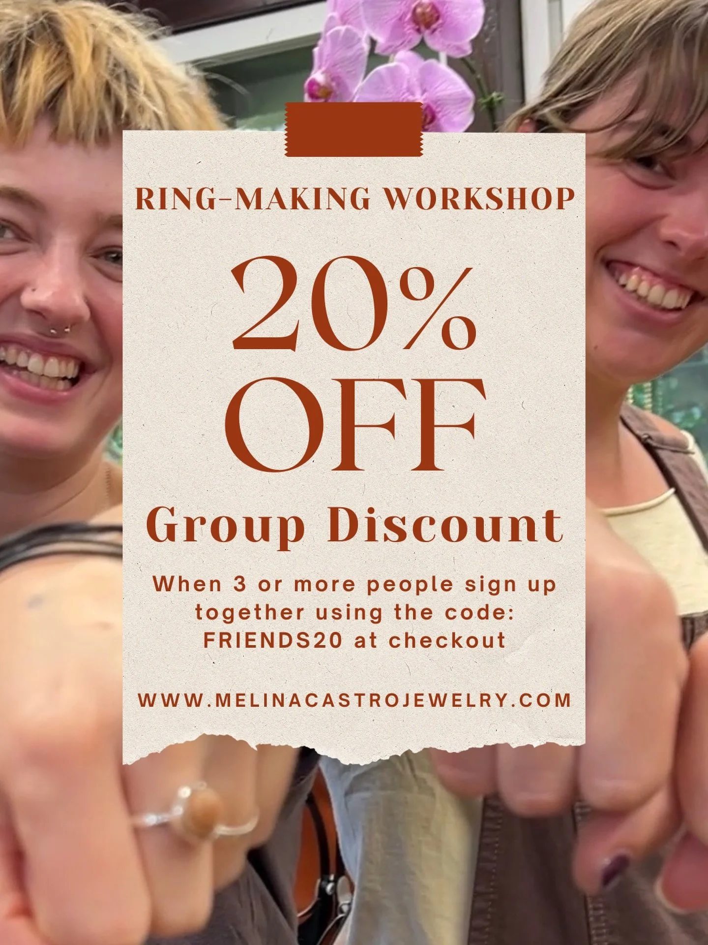 Next ring-making workshop is on March 7
And there&rsquo;s 3 spots left!

Join me for an in-depth ring-making workshop, a full day experience where you&rsquo;ll design and create your own silver ring from scratch.

In this workshop you&rsquo;ll choose