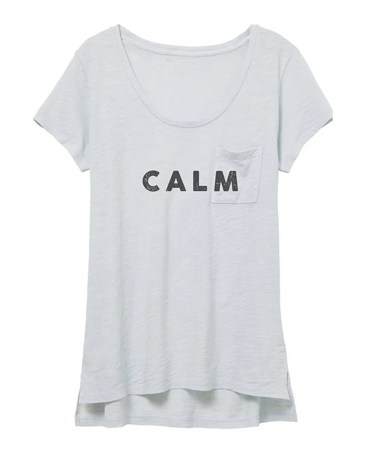 calm pocket tee by zenzee for women