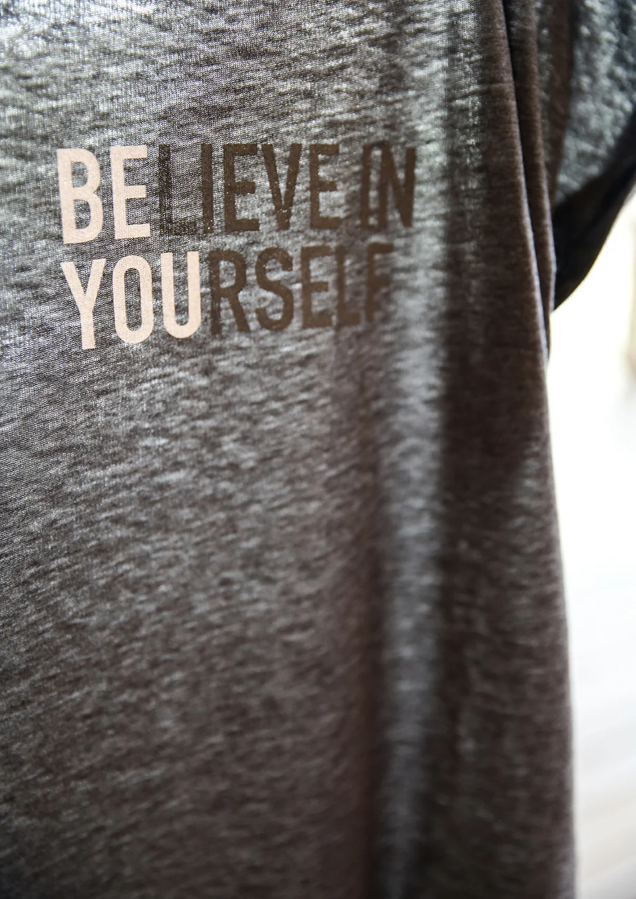 Believe in yourself graphic tee by zenzee